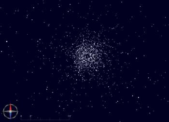 M 13 avec le catalogue UCAC3