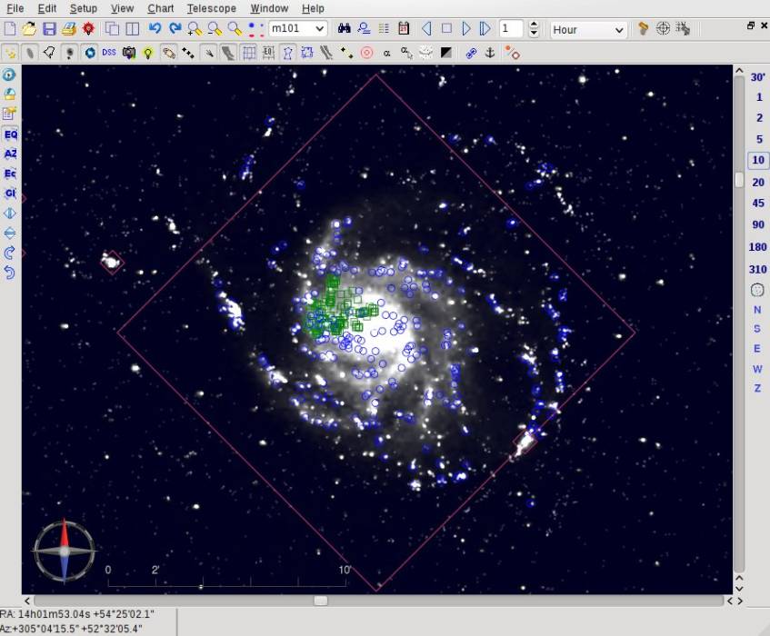 M101 with Virtual Observatory data